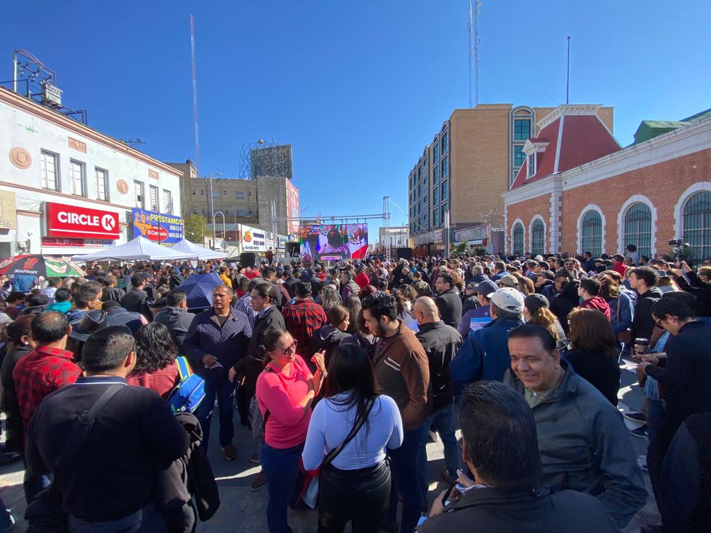 Celebran miles de juarenses simpatizantes del Frente Amplio por México