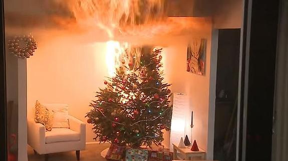Así De Rápido Y Peligroso Arde Un árbol De Navidad Si Dejas Que Se Seque 860 Líder Informativo 