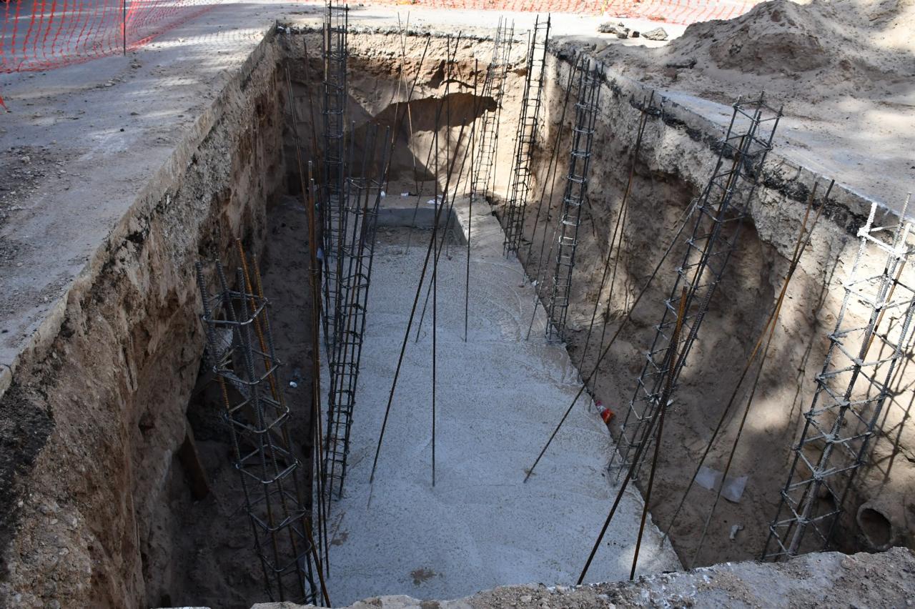 Avanza Obras Públicas en la construcción de pozos de absorción
