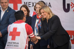 Maru Campos encabeza arranque de la Colecta Anual de Cruz Roja