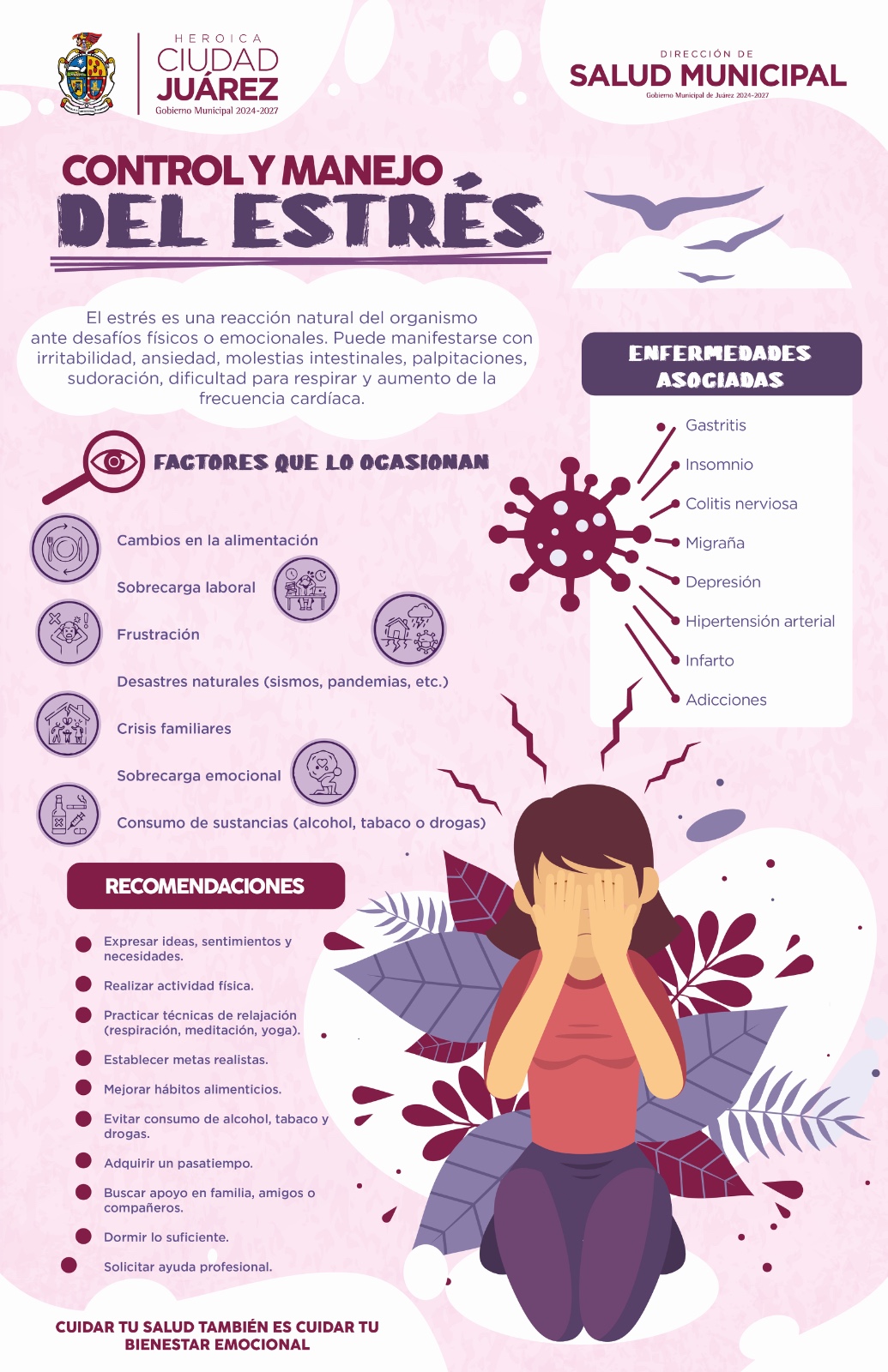 Salud Municipal llama a prevenir el estrés y atender sus efectos a tiempo