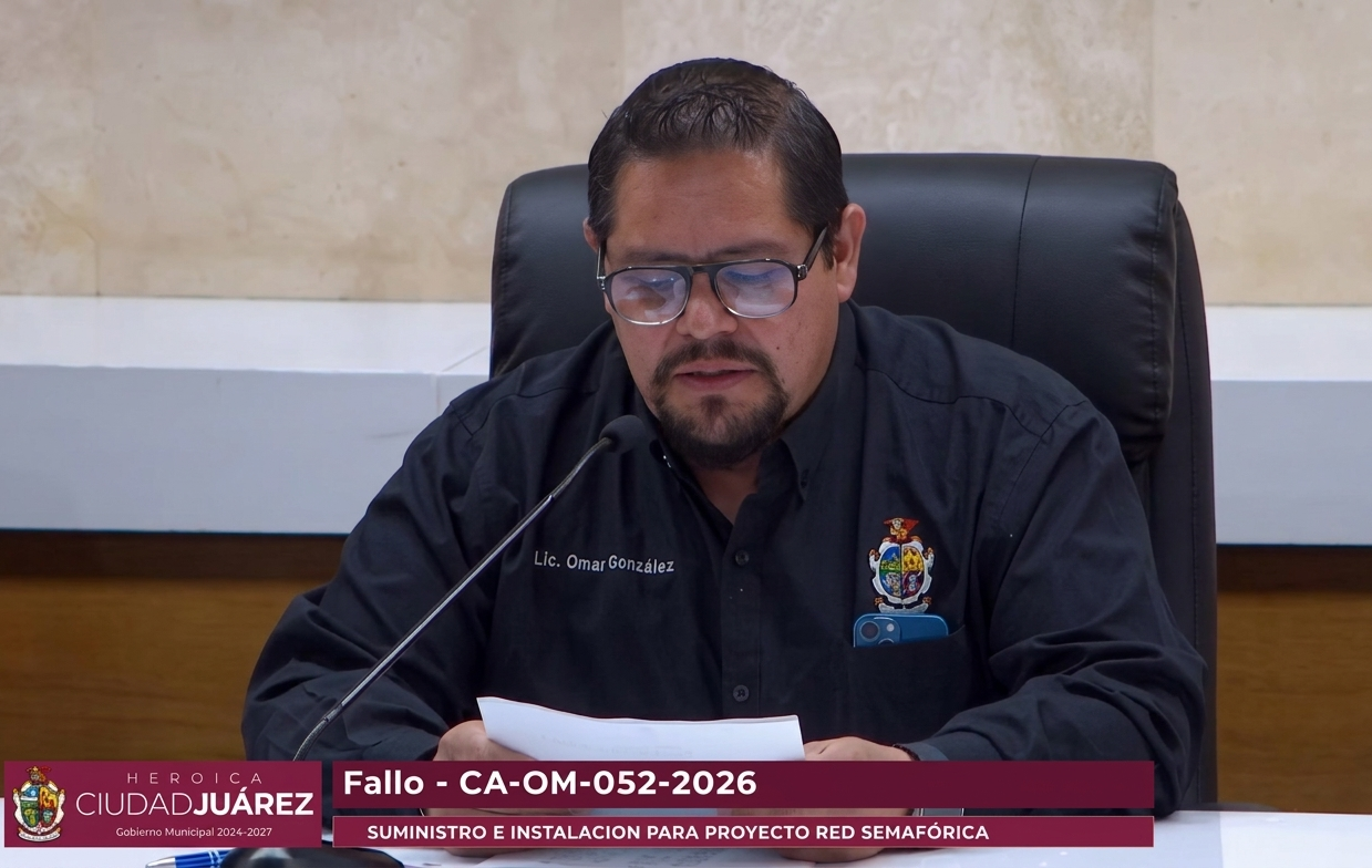Asignan contrato por más de 258 millones para modernizar red semafórica en Juárez