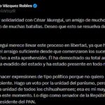 Mario Vázquez respalda a César Jáuregui y llama a la unidad del PAN